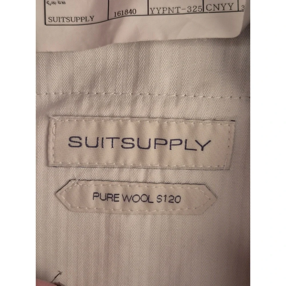 Suitsupply Bennington Grey Pleated Cuffed Dress Shorts Extended Tab Waist Sz 32